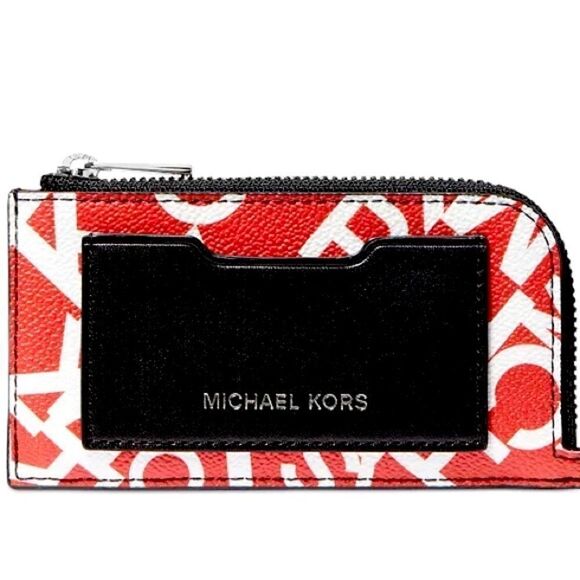 MICHAEL KORS Men's Scattered Logo L-Zip RFID Wallet - Picture 8 of 8